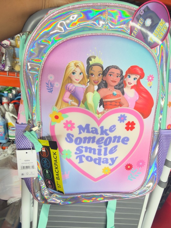 Disney Other - Disney Princess Holographic Backpack - Pink, Mint & Purple